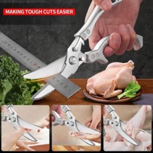 Stainless Steel Kitchen Shears with Safety Lock